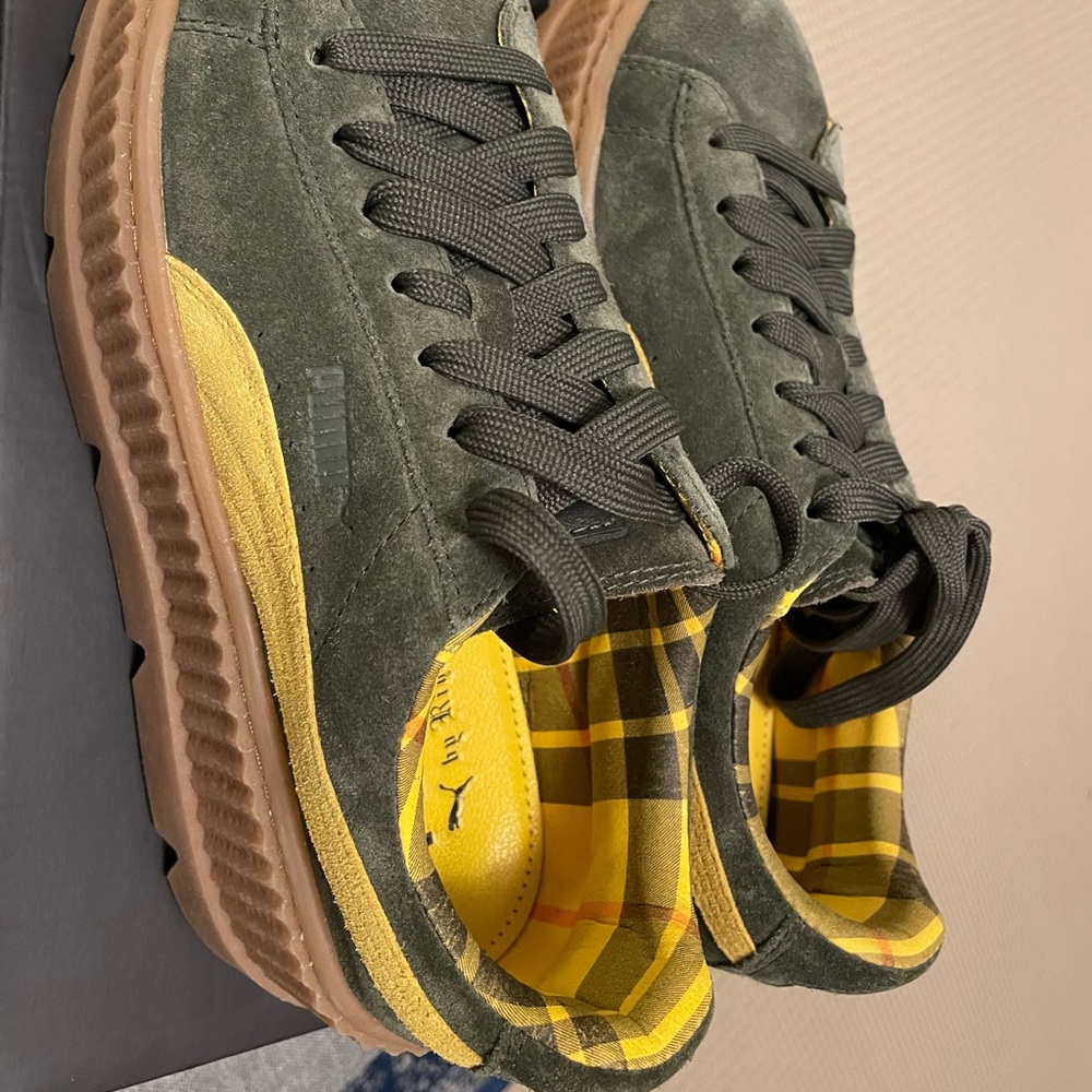 Puma Fenty cleated creeper suede shoes women